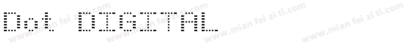 Dot DIGITAL字体转换